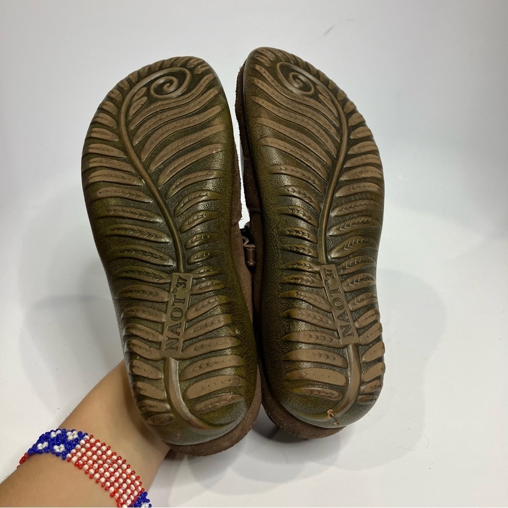 Naot Matai mary Jane style shoes brown & gold leather size 37 - Picture 4 of 6